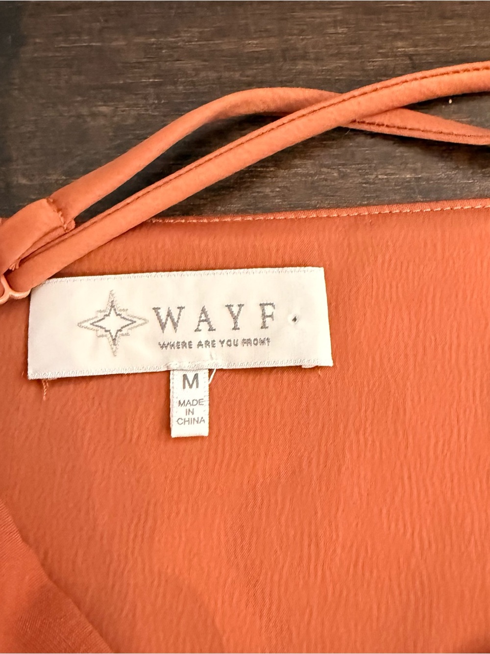 Wayf Copper Satin Slip Midi Dress - Picture 3 of 8
